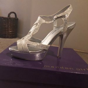 Silver High Heels